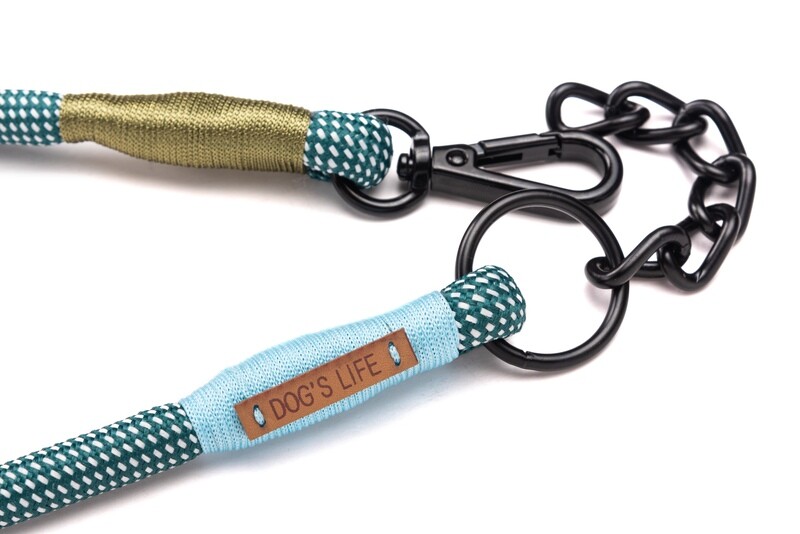 Creative Cords Collar Gingham Green
