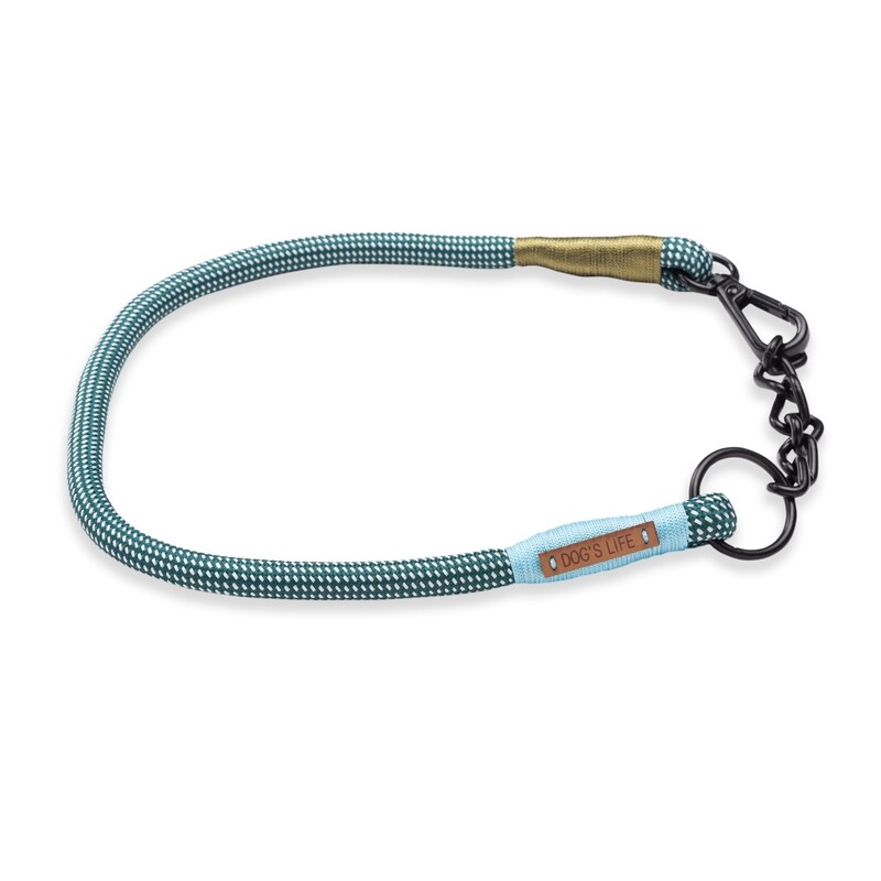 Creative Cords Collar Gingham Green