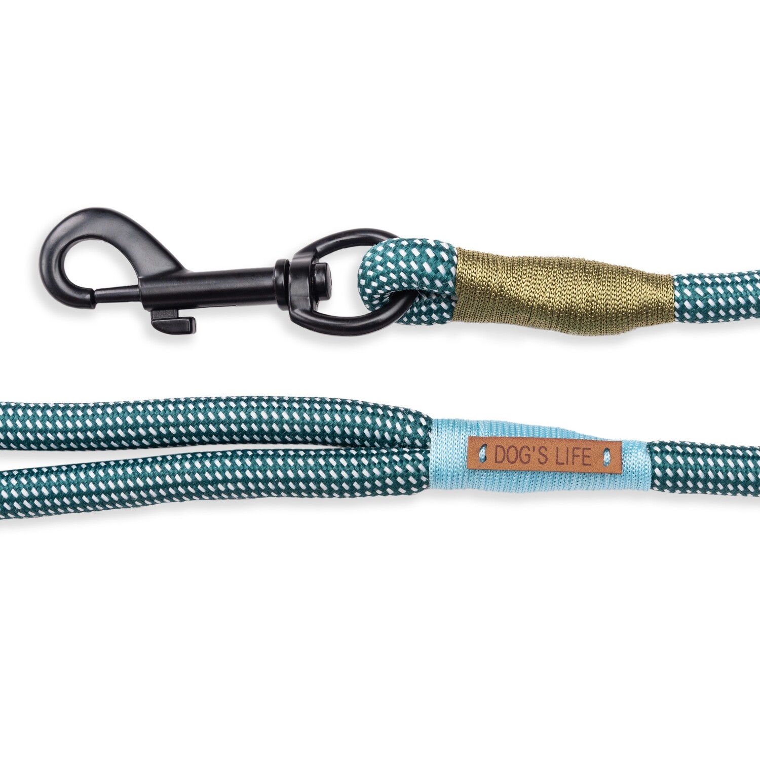 Creative Cords Leash Gingham Green