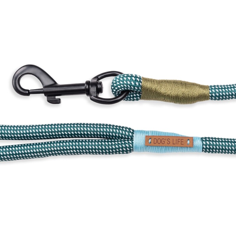 Creative Cords Leash Gingham Green