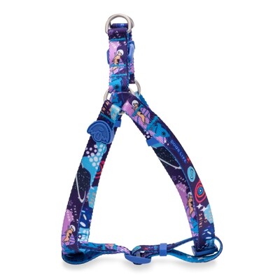 Designer Pooch Step-In Harness Enjoy the Universe Blue