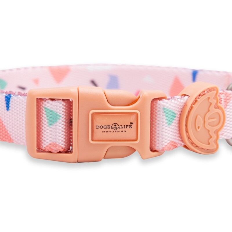 Designer Pooch Collar Tarrazo Pink