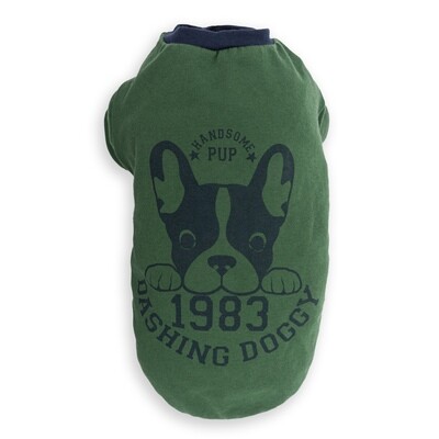 Dashing Doggy Tee Green