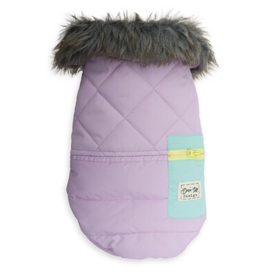 Windproof Winter Gilet Puffer Jacket Purple