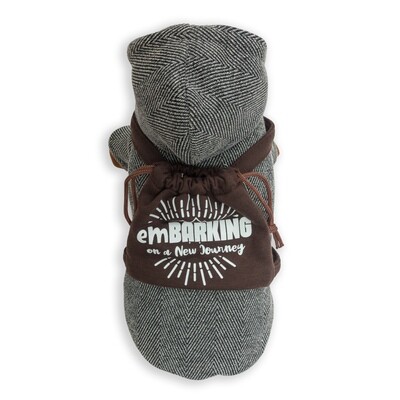 Embarking Backpack Hoodie Black