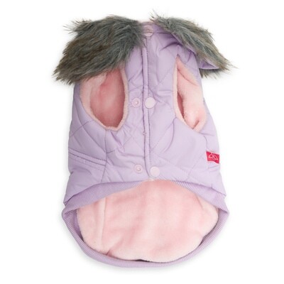 Windproof Winter Gilet Puffer Jacket Purple