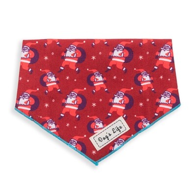 Bandana Funny Santa Red