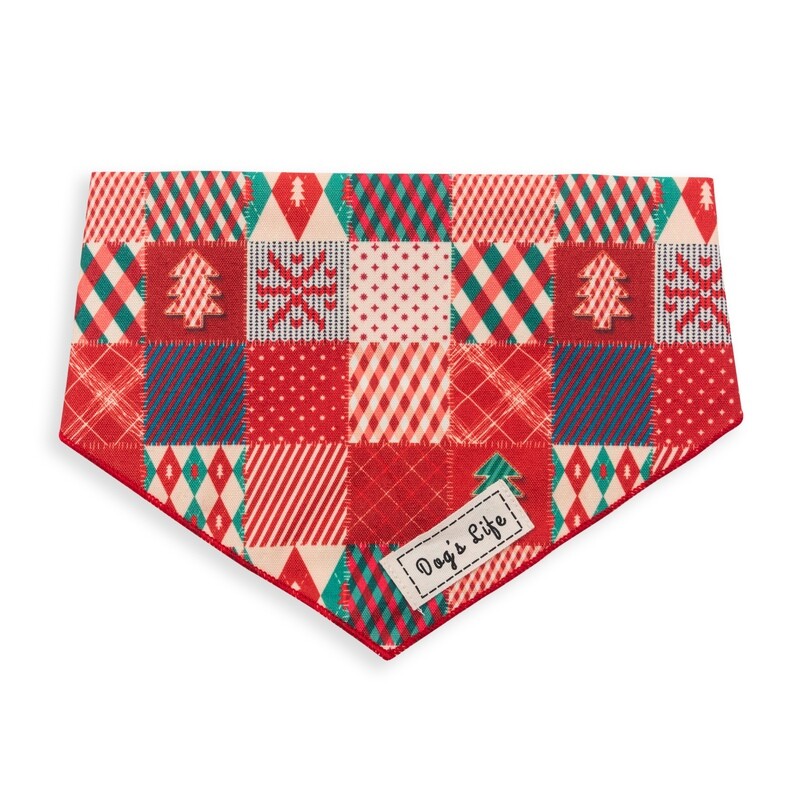 Bandana Festive Patchwork Red