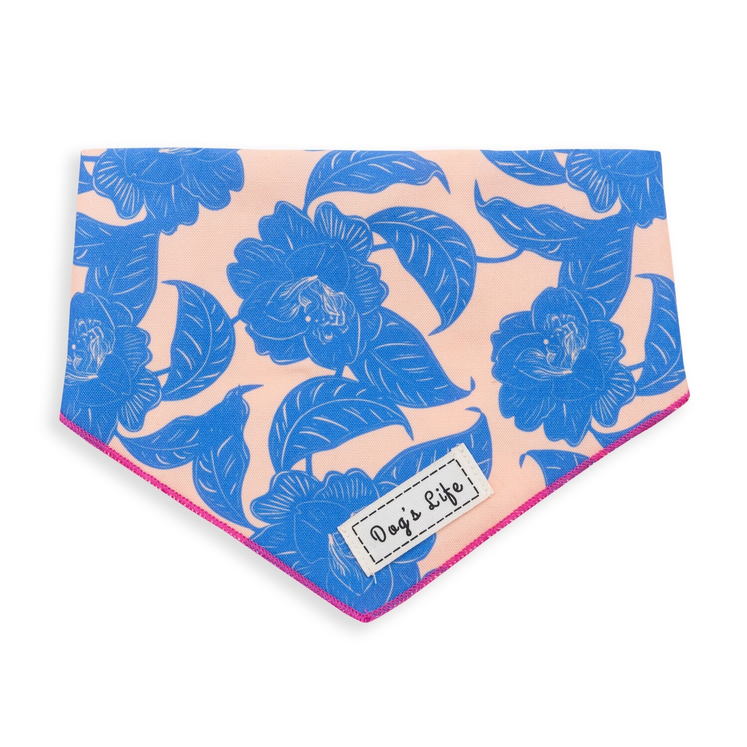 Bandana Violet Peonies Pink