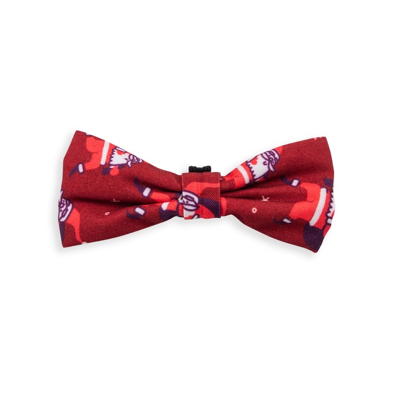 Bow Tie Funny Santa Red