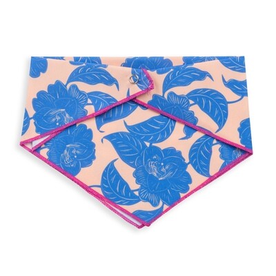 Bandana Violet Peonies Pink