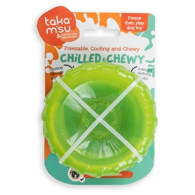 Chilled &amp; Chewy Freezable Toy Tyre Lime