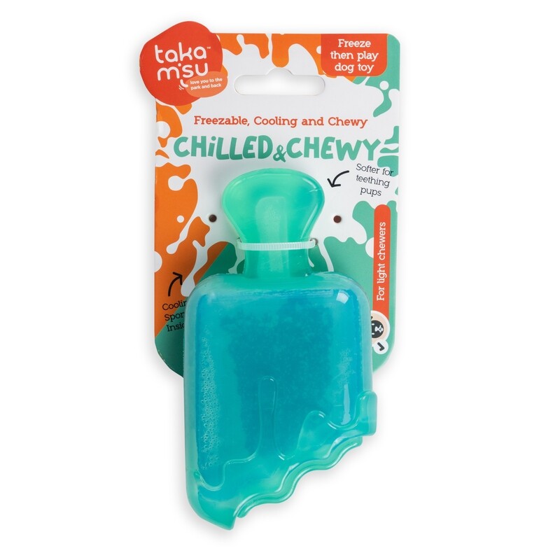 Chilled &amp; Chewy Freezable Toy Lolly Turquoise