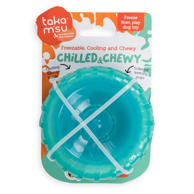 Chilled &amp; Chewy Freezable Toy Tyre Turquoise