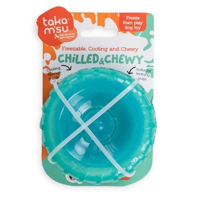 Chilled &amp; Chewy Freezable Toy Tyre Turquoise