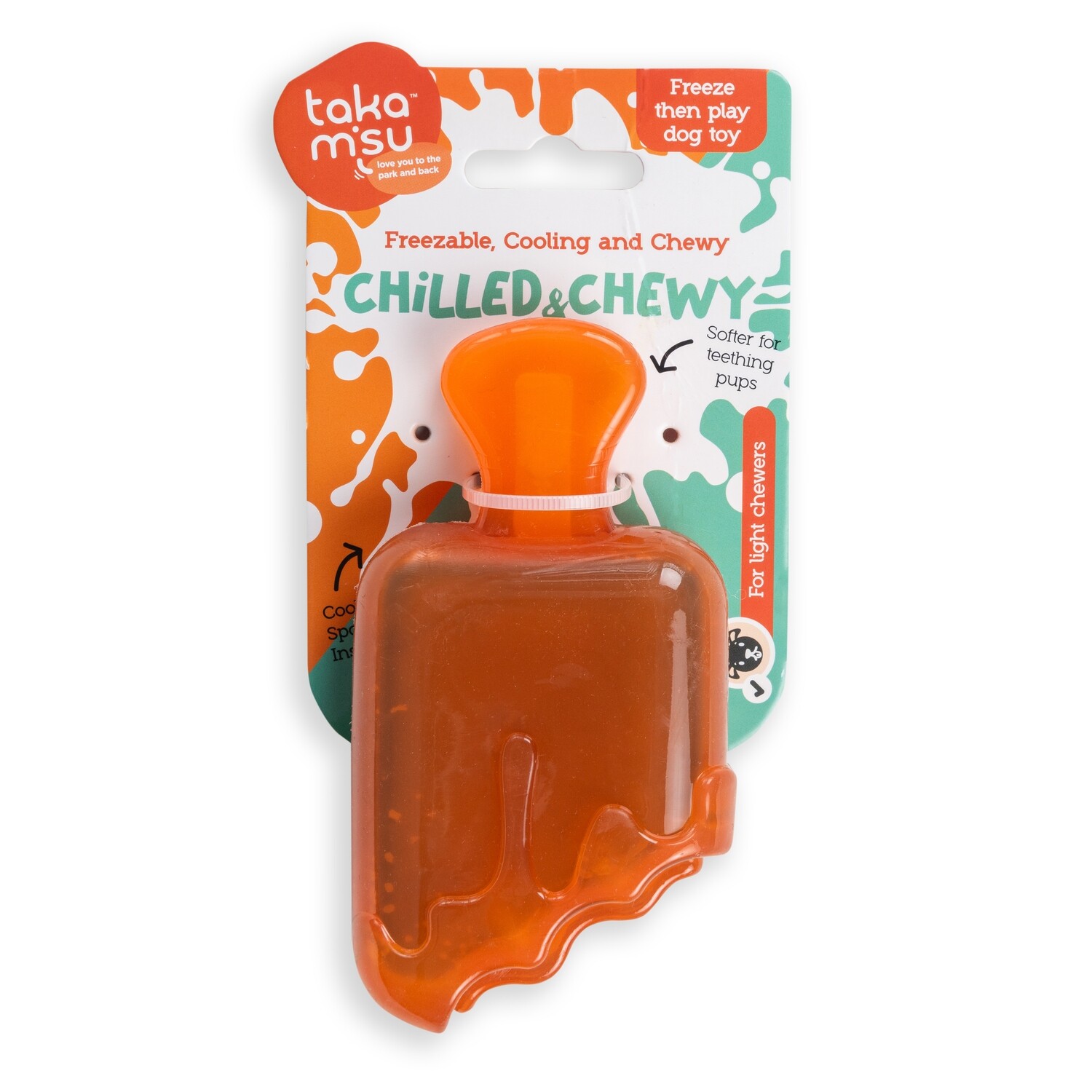 Chilled &amp; Chewy Freezable Toy Lolly Orange