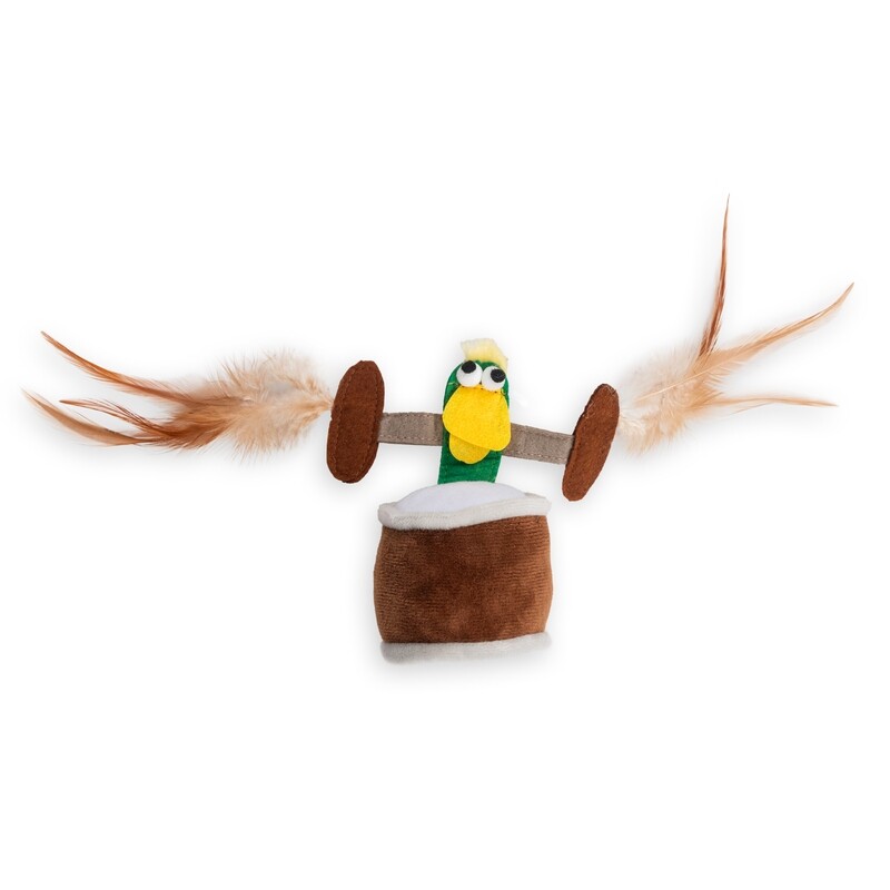 Cat Toy Funny Duck w/ Feather