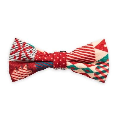 Bow Tie Festive Patchwork Red