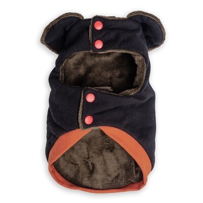 Snore-A-Saur Winter Cape Black