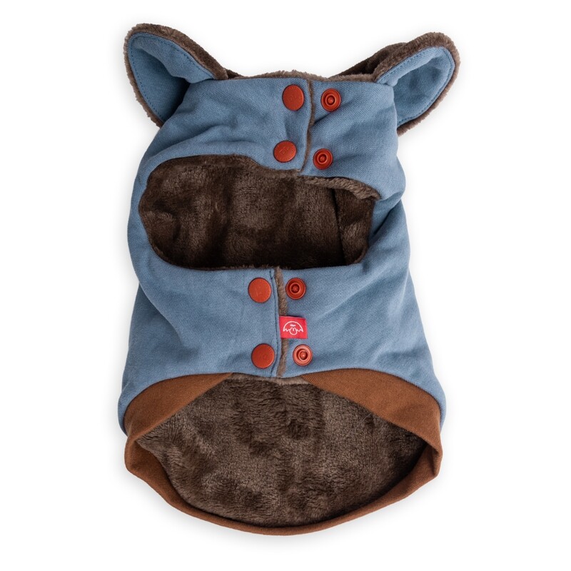 Snore-A-Saur Winter Cape Blue