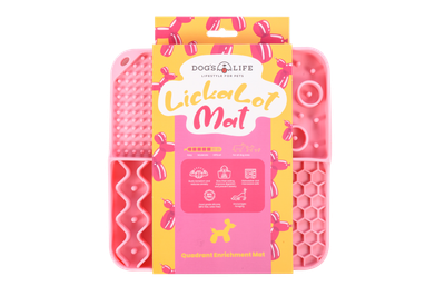 Lickalot Quadrant Enrichment Mat Pink Lickalot Quadrant Enrichment Mat Pink