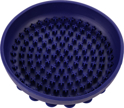 Lickalot Round Pluses Enrichment Bowl Navy
