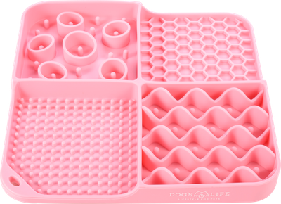 Lickalot Quadrant Enrichment Mat Pink