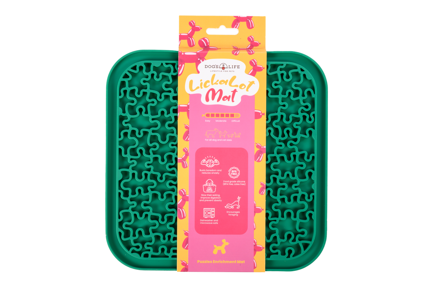 Lickalot Puzzles Enrichment Mat Green
