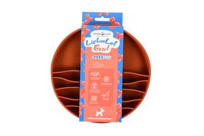 Lickalot Ruffles Enrichment Bowl Brown Lickalot Ruffles Enrichment Bowl Brown