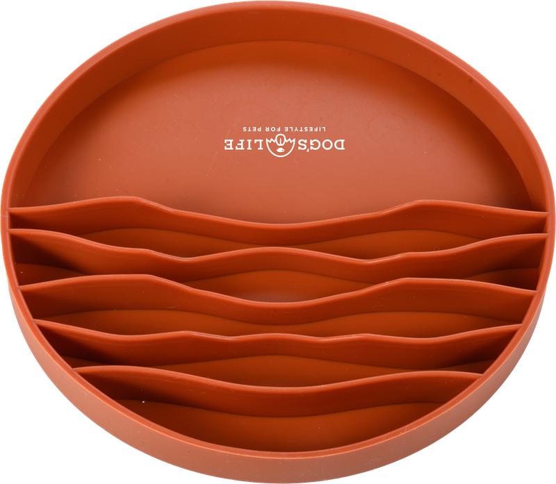 Lickalot Ruffles Enrichment Bowl Brown