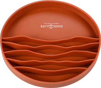 Lickalot Ruffles Enrichment Bowl Brown
