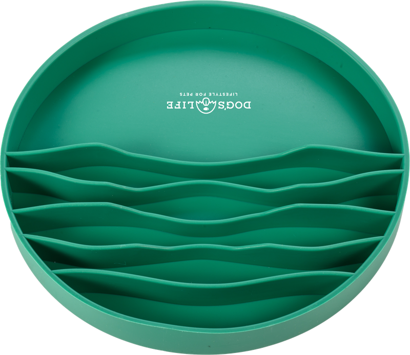 Lickalot Ruffles Enrichment Bowl Green