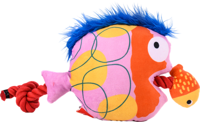 Big Fish vs Small Fish Plush Toy Pink