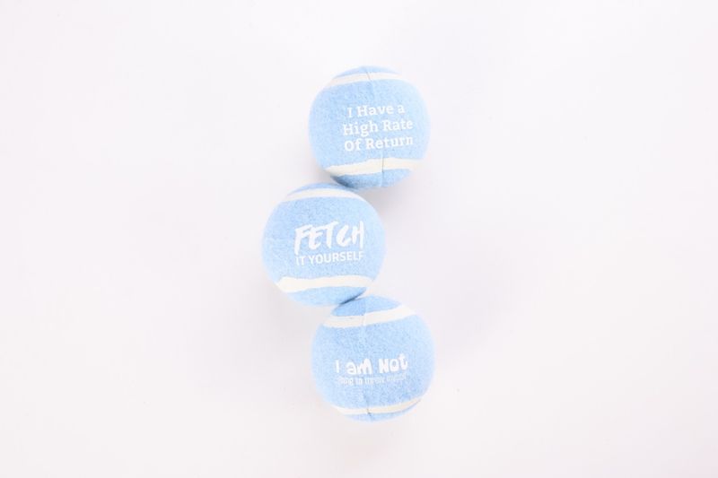 Fetch-It Tennis Balls (Pack of 3) Baby Blue