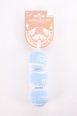 Fetch-It Tennis Balls (Pack of 3) Baby Blue