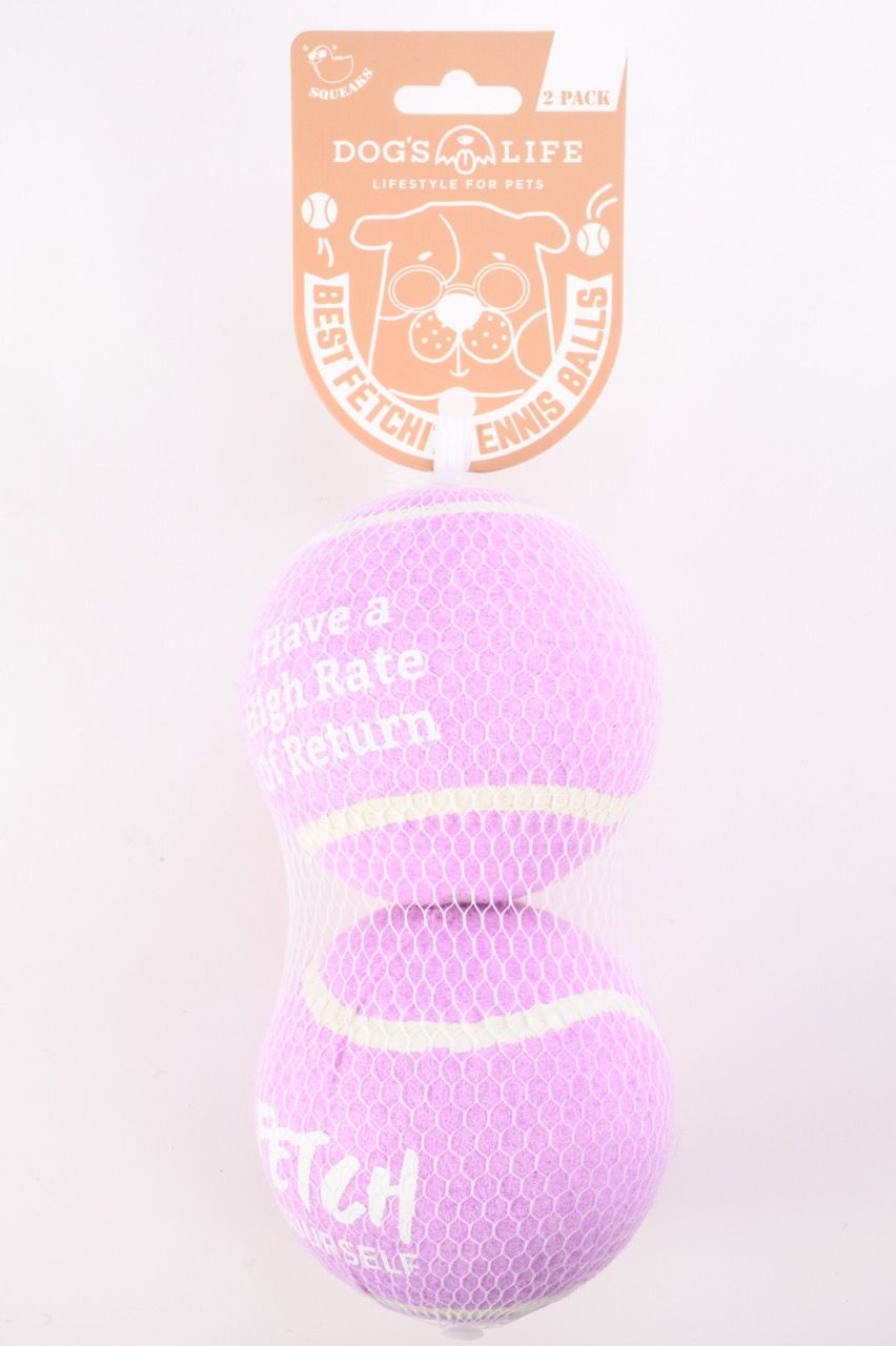Fetch-It Tennis Balls (Pack of 2, Large) Lilac