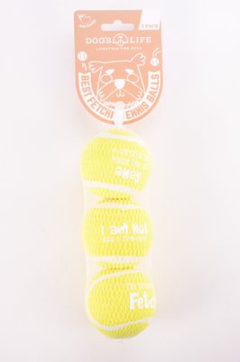 Fetch-It Tennis Balls (Pack of 3) Crayola Yellow