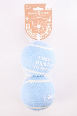 Fetch-It Tennis Balls (Pack of 2, Large) Baby Blue