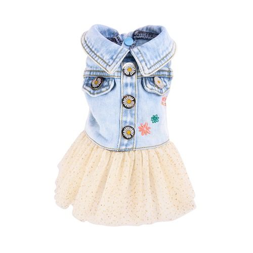 Denim Pawty Dress Blue