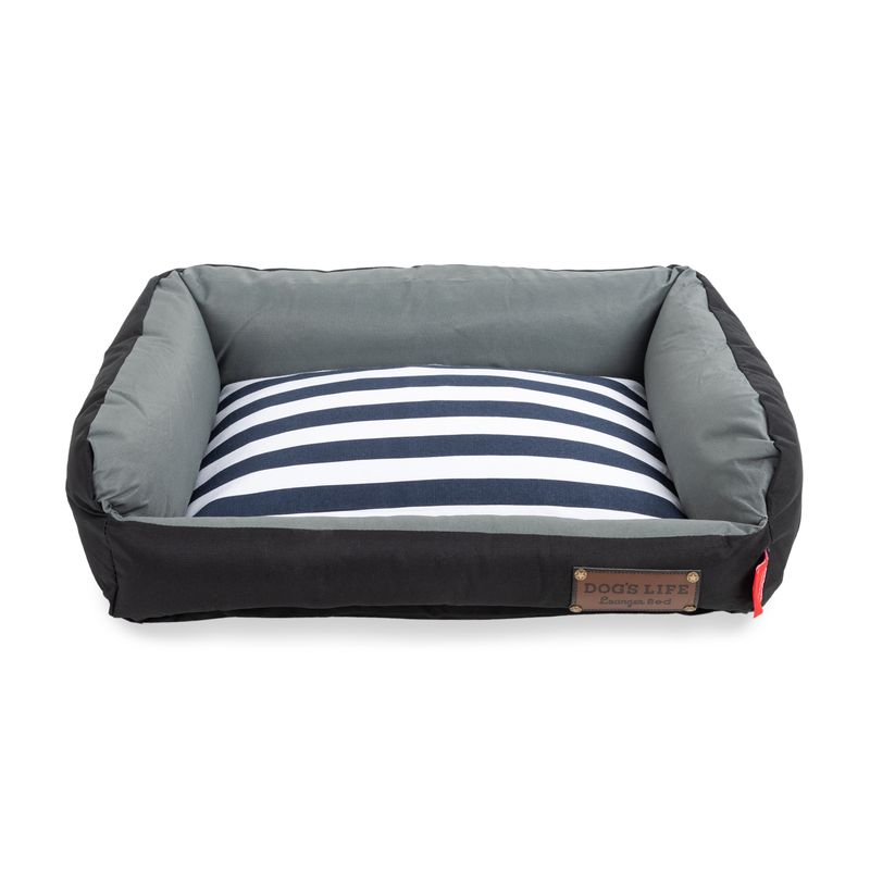 Retro Lounger Waterproof Summer Bed Black