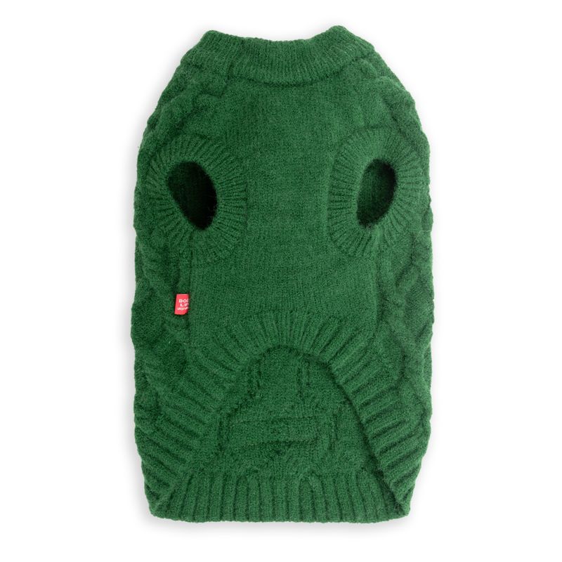 Cableknit Winter Jumper Green
