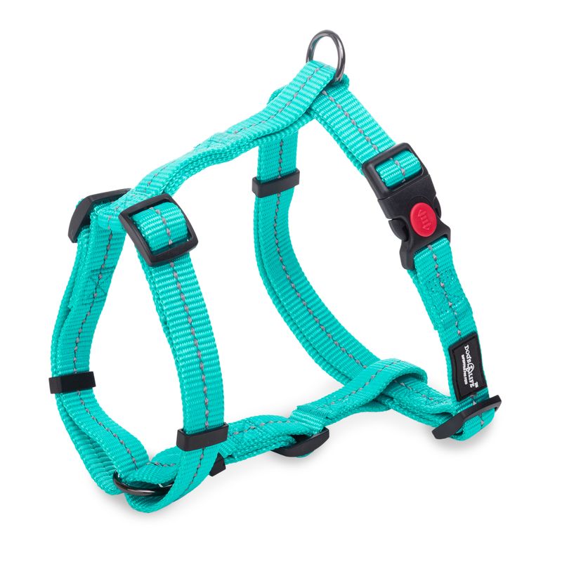Reflective Supersoft Webbing H Harness Turquoise