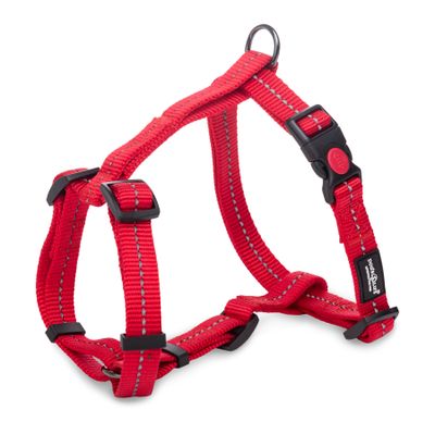 Reflective Supersoft Webbing H Harness Red
