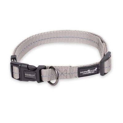 Reflective Supersoft Webbing Collar Grey