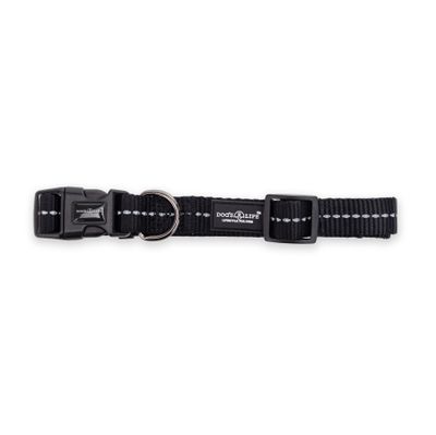 Reflective Supersoft Webbing Collar Black