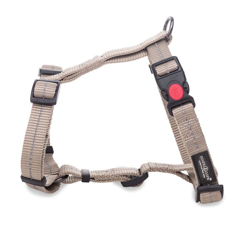 Reflective Supersoft Webbing H Harness Grey