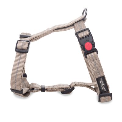 Reflective Supersoft Webbing H Harness Grey