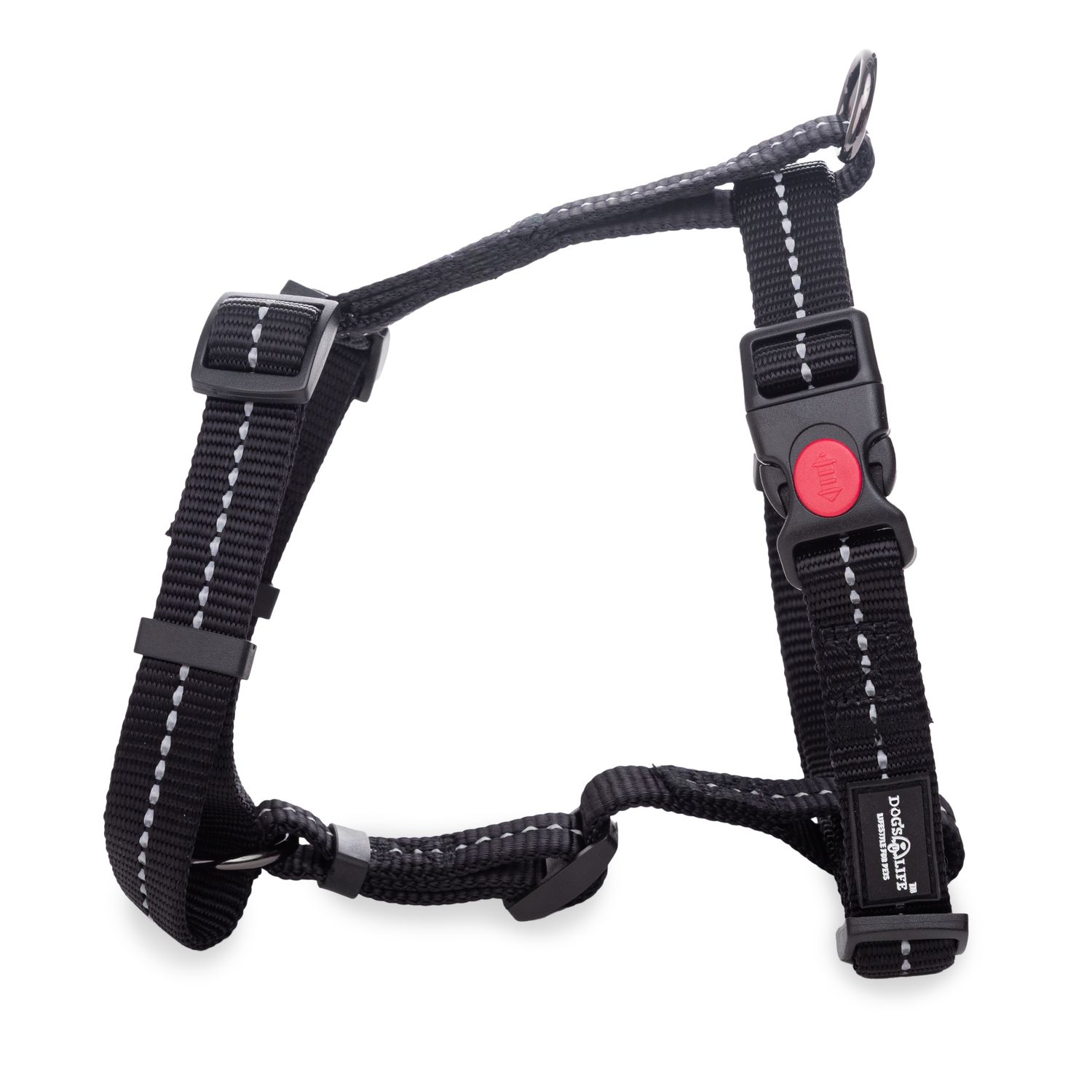 Reflective Supersoft Webbing H Harness Black