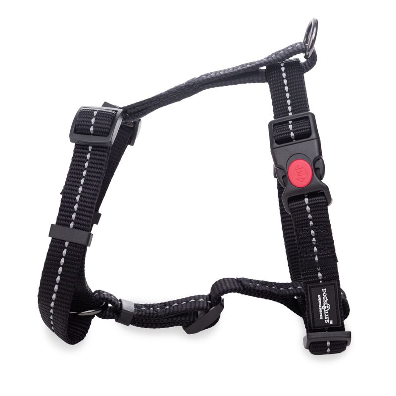 Reflective Supersoft Webbing H Harness Black
