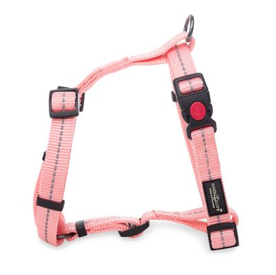 Reflective Supersoft Webbing H Harness Coral Pink